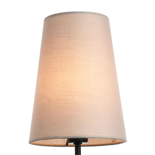 Купить Favourite Светильник настенный 2364-1W Modern каркас черного цвета, бежевая ткань