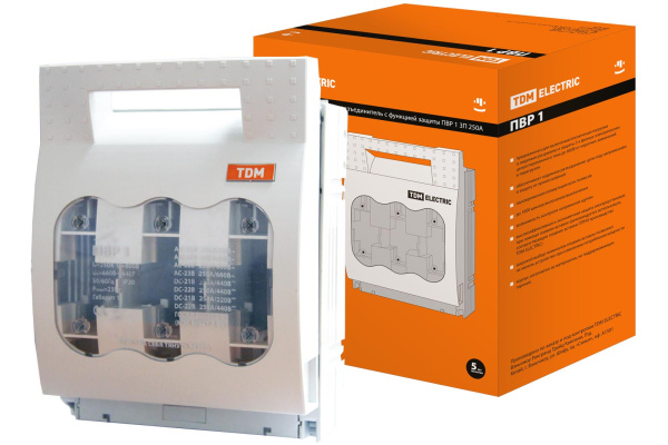 TDM Выключатель-разъединитель с функцией защиты ПВР 1, 3П, 250 A SQ0726-0002