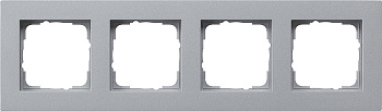 Gira Рамка Алюминий 4-ая заподлицо 0214255