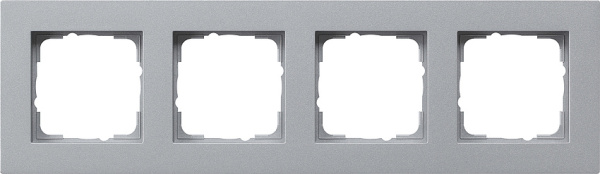 Gira Рамка Алюминий 4-ая заподлицо 0214255
