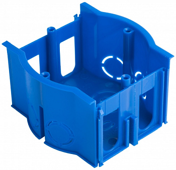 EKF PROxima Коробка установочная сборная проходная КМТ-010-4007 для твердых стен (71х45) с саморезами розн стикер