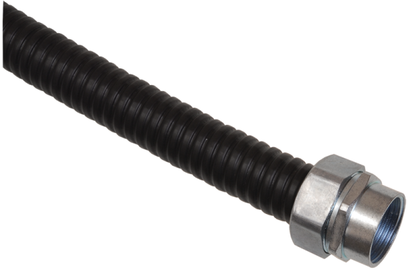 Купить IEK ELASTA Металлорукав Р3-ЦПнг-15 (50 м) с протяжкой черный