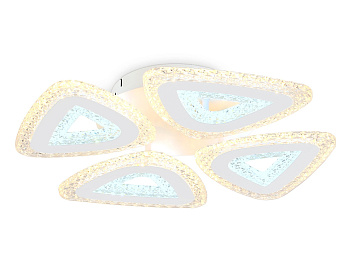 Ambrella Светильник потолочный светодиодный с пультом FA4019/4 WH белый 82W 3000K+6400K/4200K/6400K+3000K D420*85 (ПДУ ИК)