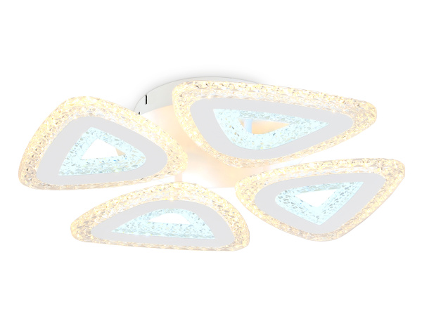 Ambrella Светильник потолочный светодиодный с пультом FA4019/4 WH белый 82W 3000K+6400K/4200K/6400K+3000K D420*85 (ПДУ ИК)