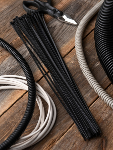 Купить EKF PROxima Хомут P6.6 стандартный (ч), 4.8x450 (100шт) FlexLock