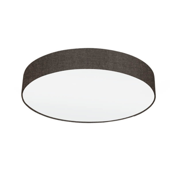 Eglo 97614 Потолочный светильник PASTERI, 3х60W (E27), 570, H150, cталь, белый / текстиль, серо-коричневый