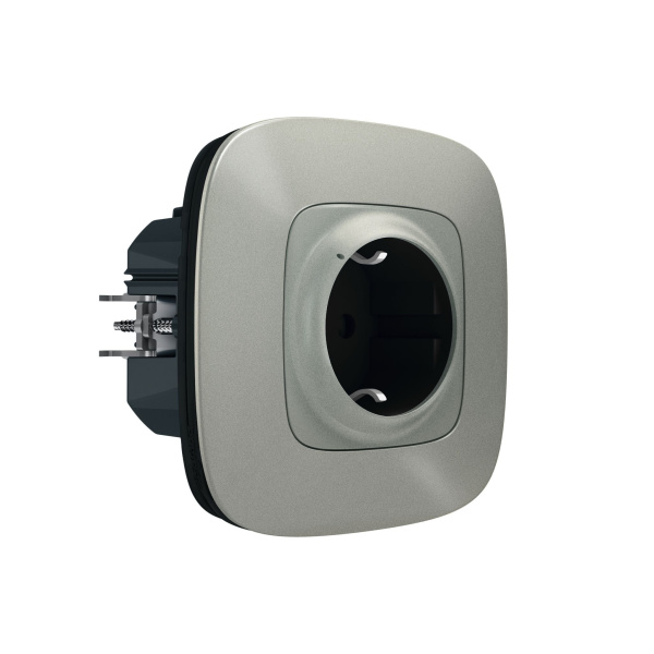 Купить Legrand NETATMO Valena ALLURE Алюминий розетка2К+З 16А умная 752794