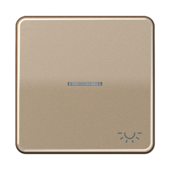 JUNG CD 500/CD plus Бронза Клавиша 1-ая с/п с символом ОСВЕЩЕНИЕ CD590KO5LGB