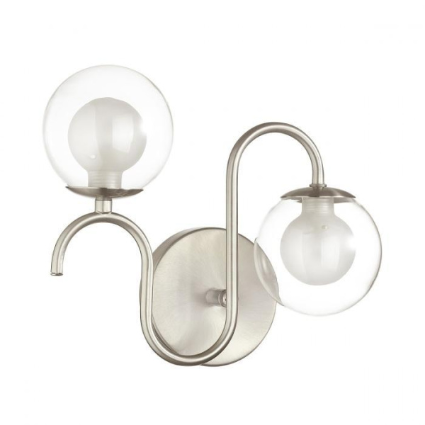 Lumion 4568/2W VINTAGE LN21 никель Бра с выключателем IP44 G9 2*40W 220V FLIPPA