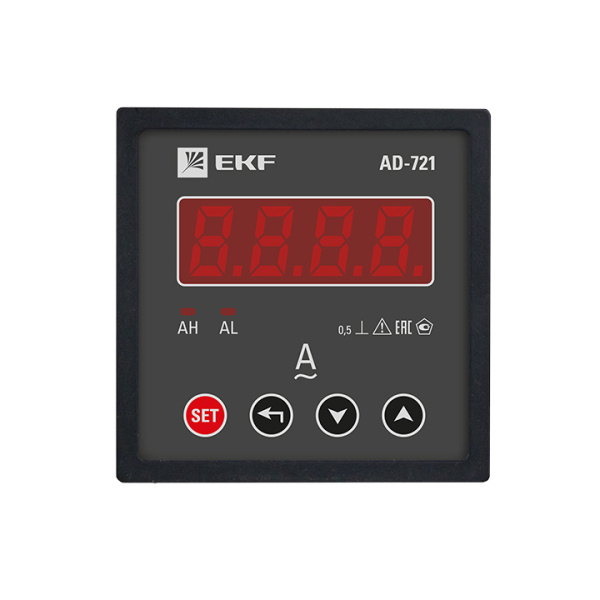 Купить EKF PROxima Амперметр AD-721 цифровой на панель (72х72) однофазный