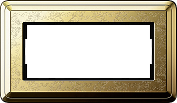 Gira ClassiX Art Латунь/Латунь Рамка 2-ая без перегородки 1002671