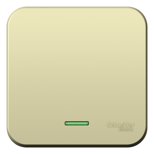 Купить Systeme Electric Blanca наруж Беж Переключатель 1-клавишный (cх.6) с подсветкой, изолир. пластина 10А,250B