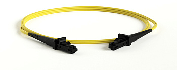 Hyperline FC-D2-9-MTRJM/UR-MTRJM/UR-H-1M-LSZH-YL Патч-корд волоконно-оптический (шнур) SM 9/125 (OS2), MTRJ(папа)-MTRJ(папа), 2.0 мм, duplex, LSZH, 1 28043