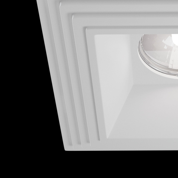 Купить Maytoni DownLight Gyps Белый Встроенный светильник 1xGU10 35W DL005-1-01-W