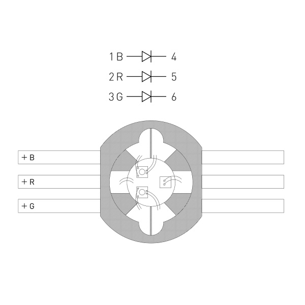 Купить Arlight Мощный светодиод ARPL-9W-EPL45-RGB (700mA) (Emitter) 022611