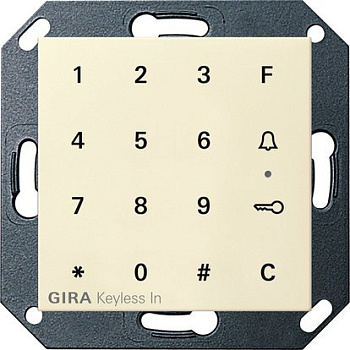 Gira Keyless In Цифров код замок System 55 кремовый 260501