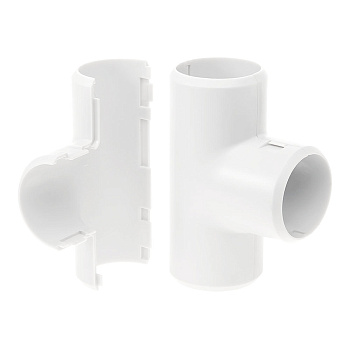 Промрукав Тройник разборный белый д16 (70шт/700шт уп/кор) PR.07316б