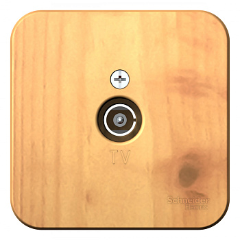 Systeme Electric Blanca наруж Ясень Розетка TV, изолир. пластина