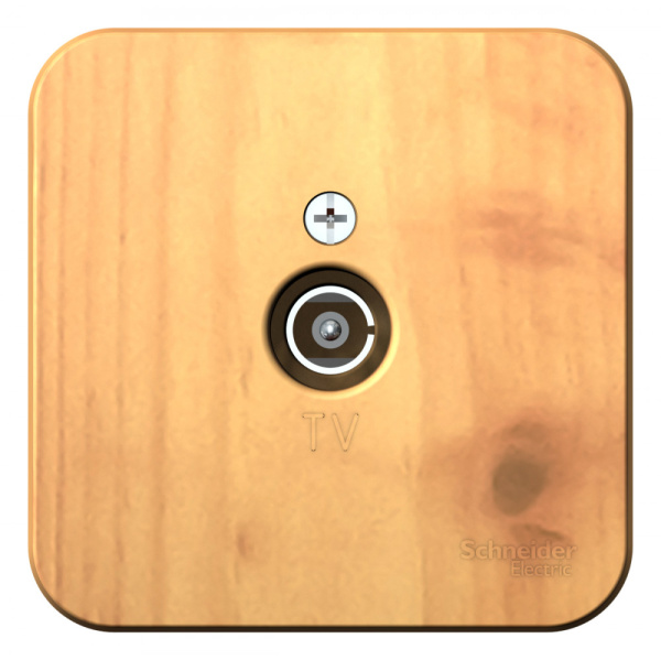 Systeme Electric Blanca наруж Ясень Розетка TV, изолир. пластина