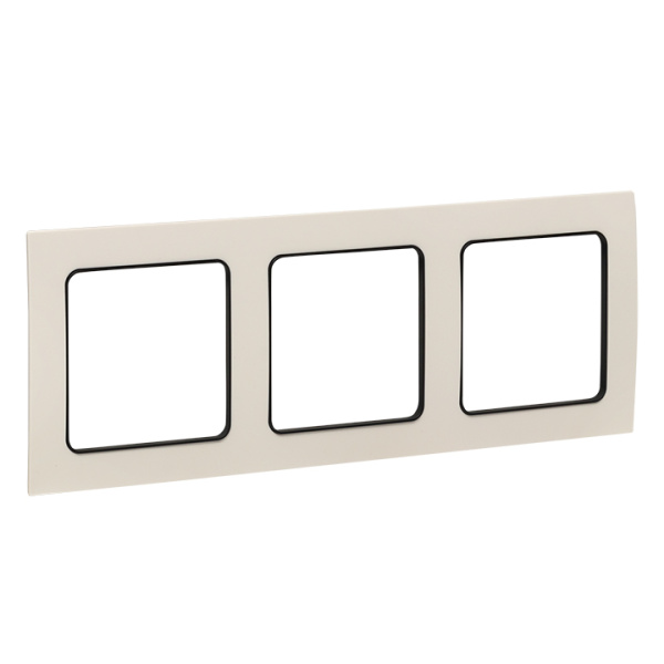 Купить EKF PROxima Стокгольм Белый Линяя черная Рамка 3-ая