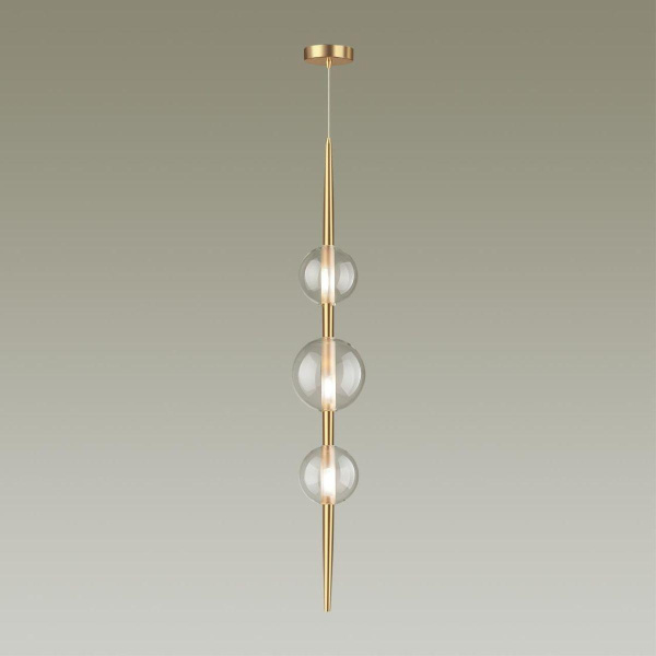 Купить Odeon Light 4981/3 PENDANT ODL22 302 бронзовый/прозрачный/стекло Подвес G9 3*5W LAZIA