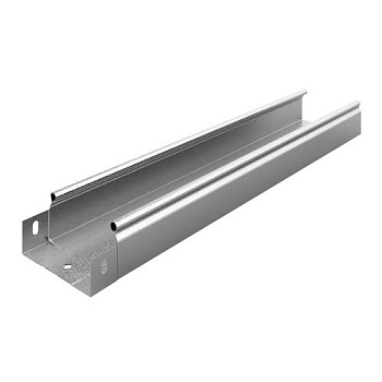 OSTEC Металлический лоток неперфорированный 100х50х3000, толщ. 0,55 мм, Сендзимир цинк