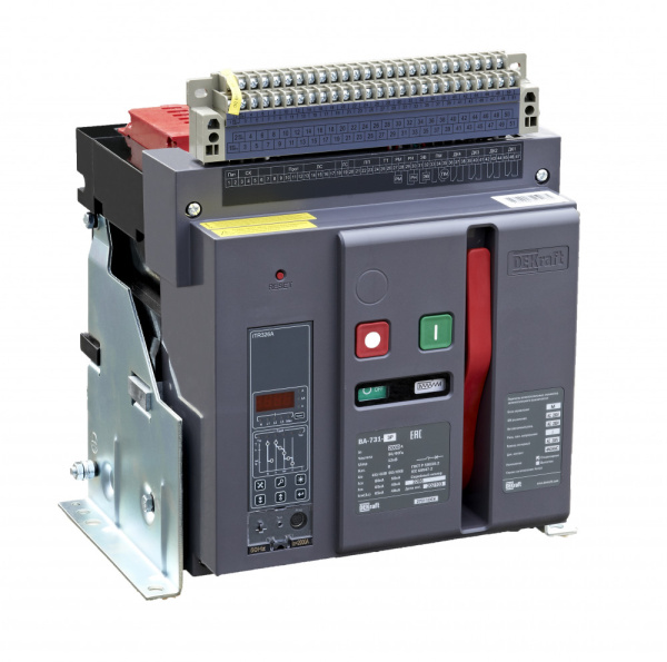 Dekraft Выключатель автоматический воздушный стационарный 3P 2000А 80кА расцепитель М ВА-731