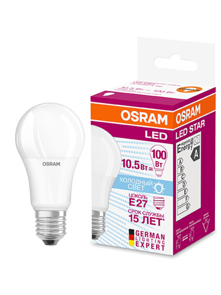 Osram Лампа светодиодная LEDSCLA100 10,5W/840 230VFR E27 FS1 4058075086678 Osram Лампа светодиодная LEDSCLA100 10,5W/840 230VFR E27 FS1 4058075086678