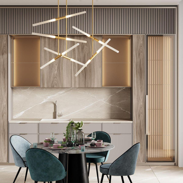 Купить Odeon Light 4306/2 HIGHTECH ODL22 77 золото Потолочный светильник IP20 G9 2*40W SOHO