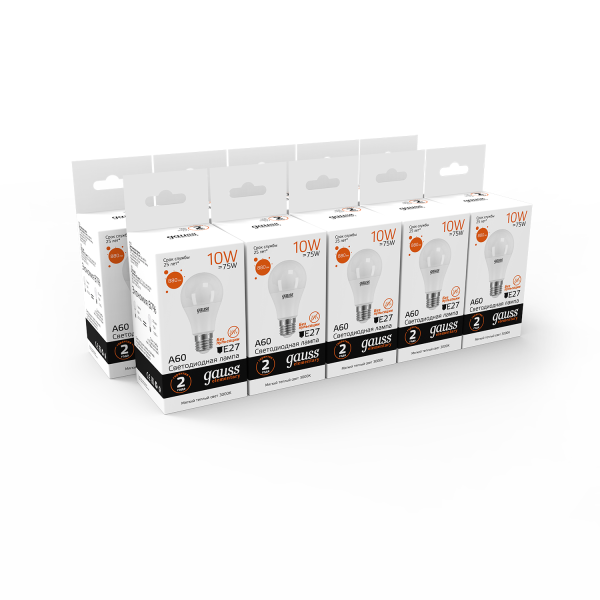 Купить Gauss Лампа Elementary A60 10W 920lm 4100K Е27 LED 23220