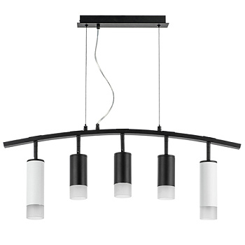 Lightstar LR7358623731 Люстра RULLO 5х50W GU10 ЧЕРНЫЙ/БЕЛЫЙ (571735+214437-3+214486-2+202431-5), шт