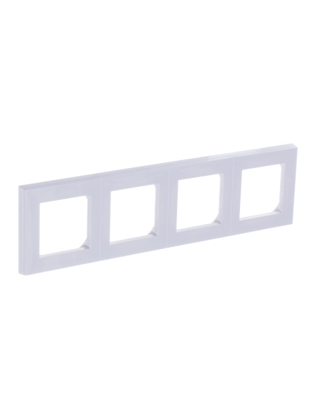 Купить ABB EPJ Levit белый / белый Рамка 4 поста 2CHH015040A6003