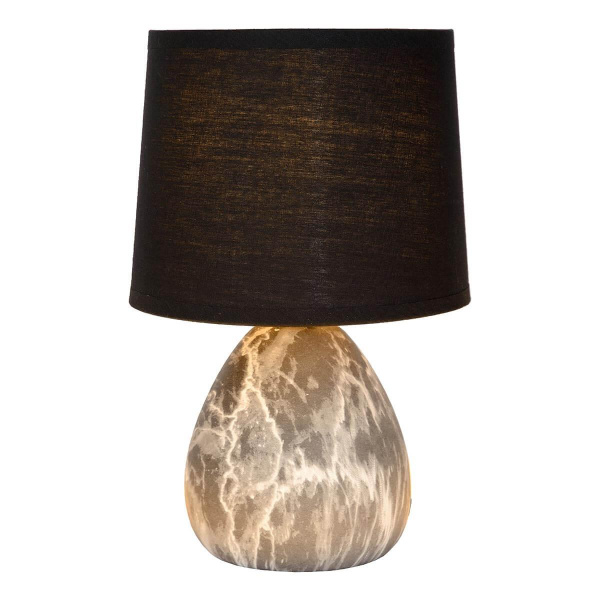 Купить Lucide MARMO Лампа настольная Ø 16 cm 1xE14 Black 47508/81/30