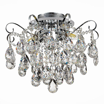 Evoluce SLE160002-04 Светильник потолочный Хром/Прозрачный E14, LED 4+1*40/5(подсветка)W Evoluce SLE160002-04 Светильник потолочный Хром/Прозрачный E14, LED 4+1*40/5(подсветка)W