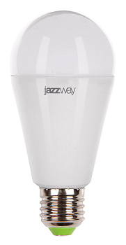 Jazzway Лампа светодиодная (LED) «груша» d60мм E27 180° 15Вт 220-230В матовая нейтральная холодно-белая 5000К .2853035