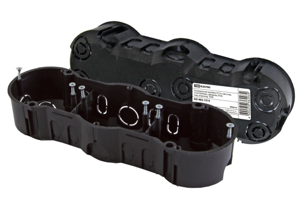 TDM Установочная коробка СП 3-х местная, 212х70х45мм, саморезы, IP20, инд. штрихкод, SQ1402-1919