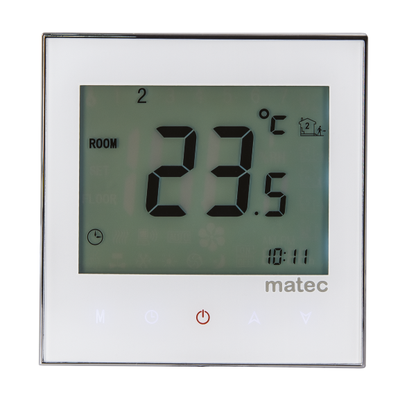 Zamel Программируемый регулятор температуры, сенсорный, белый RTD-02 белый