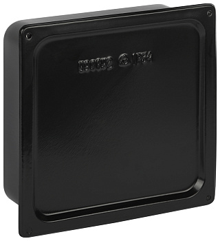 Коробка протяжная ЭРА Y-996-200-200-80-54 металлическая У-996 с уплотнителем 200х200х80мм черная IP54