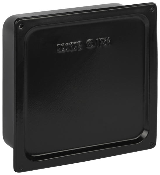 Коробка протяжная ЭРА Y-996-200-200-80-54 металлическая У-996 с уплотнителем 200х200х80мм черная IP54