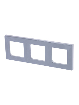 ABB EPJ Levit серый / белый Рамка 3 поста 2CHH015030A6016