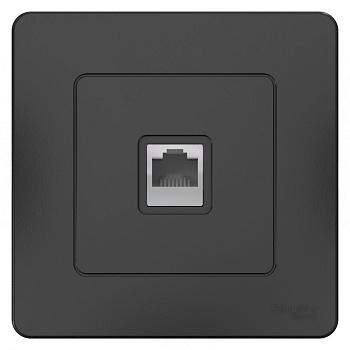 Systeme Electric Blanca внутр Антрацит Розетка компьютерная RJ45
