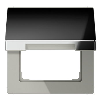 JUNG Крышка откидная для штепсельных розеток с платой 50×50 мм полированный хром GCR2990KL