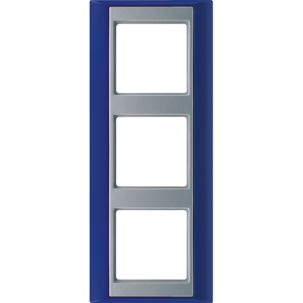 JUNG А Plus Синий/Алюминий Рамка 3-ая AP583BLAL