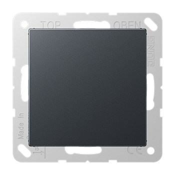 JUNG Матовый Антрацит Крышка без отверстий A594-0ANM