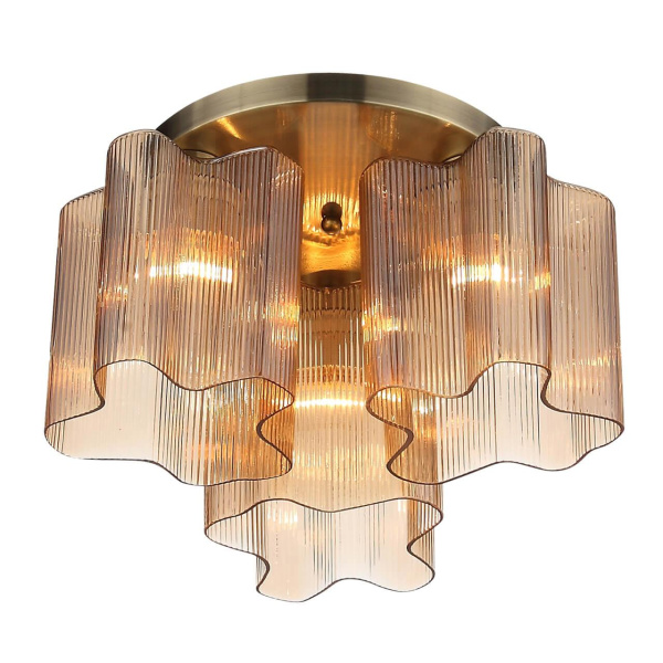 Купить ST LUCE SL117.302.03 Люстра потолочная Бронзовый/Янтарный E27 3*60W