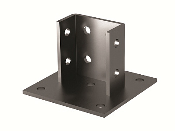 DKC Усиленное крепление к потолку для двойного С-образного профиля 41х41, горячеоцинкованное