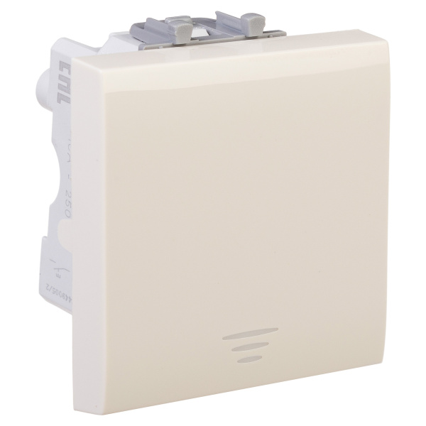 Купить DKC Кнопка одноклавишная модульная, "Avanti", "Ванильная дымка", 2 модуля