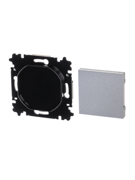 ABB EPJ Levit серебро / дымчатый чёрный Заглушка, серебро 2CHH050001A6070