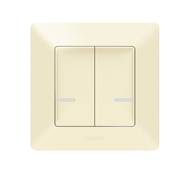 Купить Legrand NETATMO Valena LIFE Сл.кость Выключатель 2-клавишный беспроводной 752287