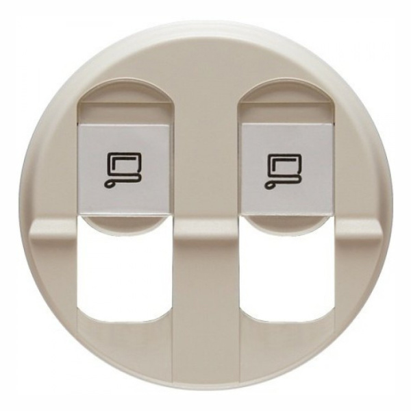 Купить Legrand Celiane Беж Накладка компьютерной 2-ой розетки 066236